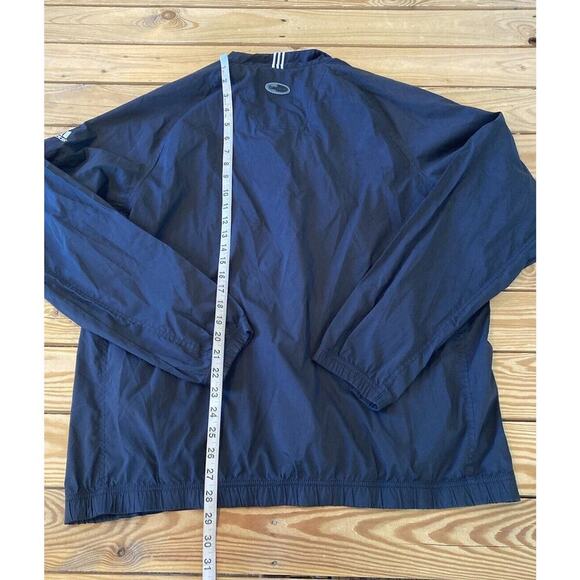 Adidas 1/4 Zip Jacket Size Large Men’s Black - Picture 6 of 8